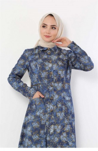 Navy Blue Abaya 11826