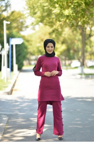Boğazlı Triko Kombin Şarabi 2267-4