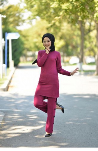 Boğazlı Triko Kombin Şarabi 2267-4
