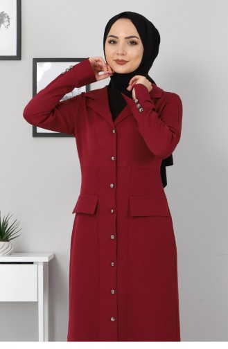 Robe Hijab Bordeaux 12148
