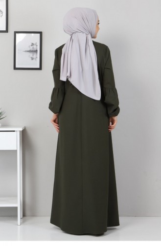 Khaki Hijab Dress 12218
