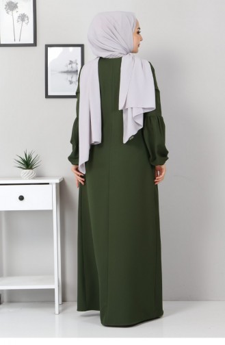 Robe Hijab Vert emeraude 12221