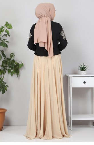 Habillé Hijab Beige 12420