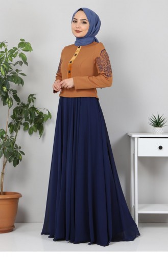 Habillé Hijab Indigo 12425