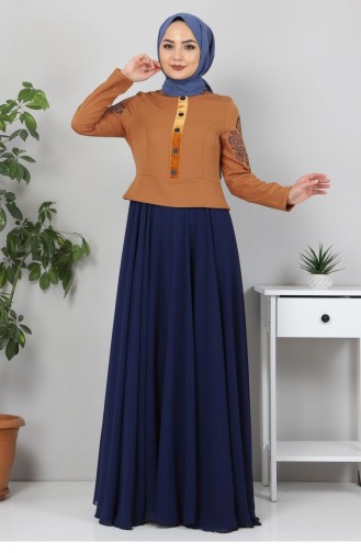 Habillé Hijab Indigo 12425