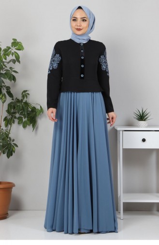 Habillé Hijab Bleu Bébé 12426