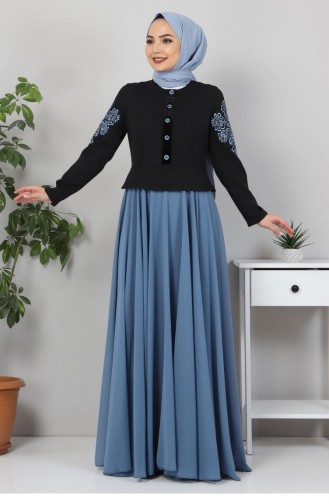 Habillé Hijab Bleu Bébé 12426