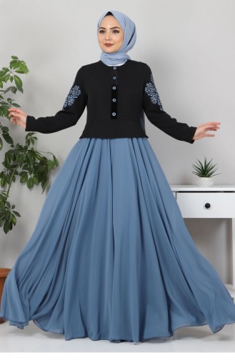 Habillé Hijab Bleu Bébé 12426