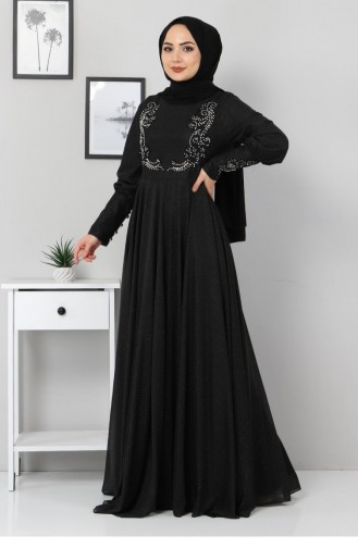 Habillé Hijab Noir 12516