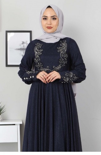 Habillé Hijab Indigo 12518