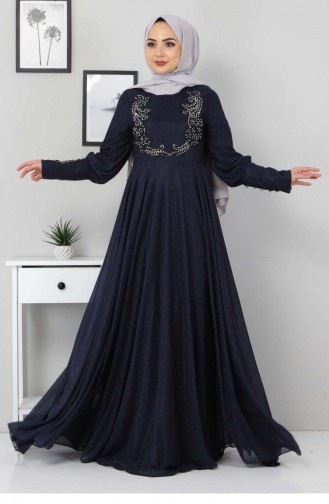 Habillé Hijab Indigo 12518