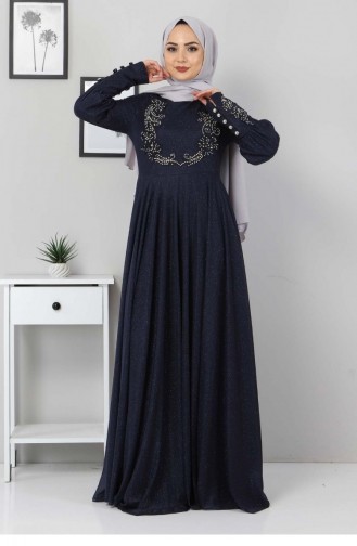 Habillé Hijab Indigo 12518