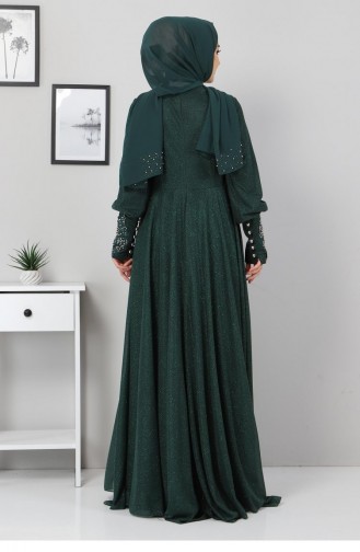 Habillé Hijab Vert emeraude 12519