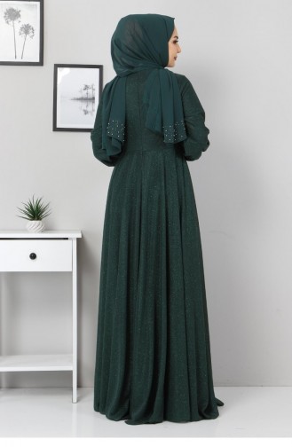 Habillé Hijab Vert emeraude 12523