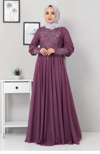 Purple İslamitische Avondjurk 12524