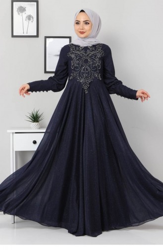 Habillé Hijab Indigo 12525