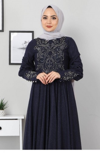 Habillé Hijab Indigo 12525