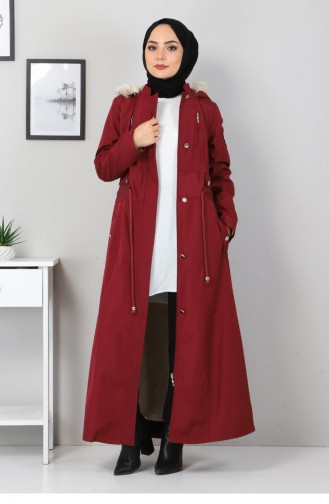 Claret Red Winter Coat 12592