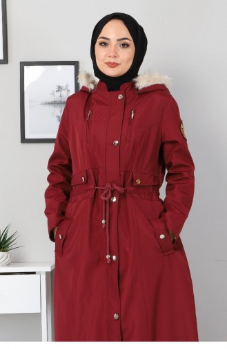Claret Red Winter Coat 12592