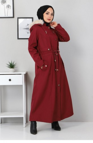 Claret Red Winter Coat 12592