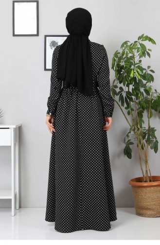 Black Hijab Dress 12664