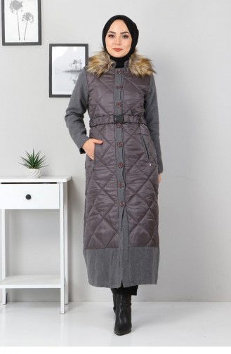 Düğmeli Kaşe Füme 2358