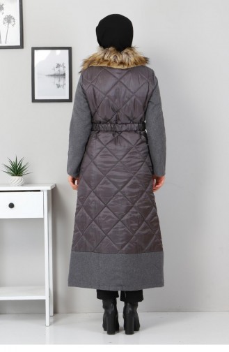 Düğmeli Kaşe Füme 2358