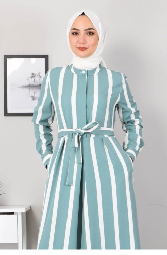 Minzengrün Hijab Kleider 12727