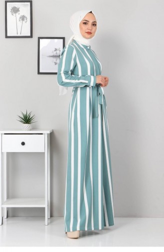 Robe Hijab Vert menthe 12727