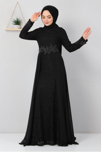 Habillé Hijab Noir 12836