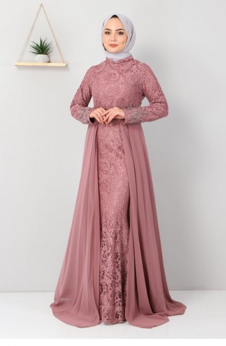 Dusty Rose İslamitische Avondjurk 12839