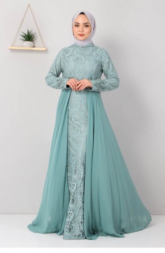 Habillé Hijab Vert menthe 12841