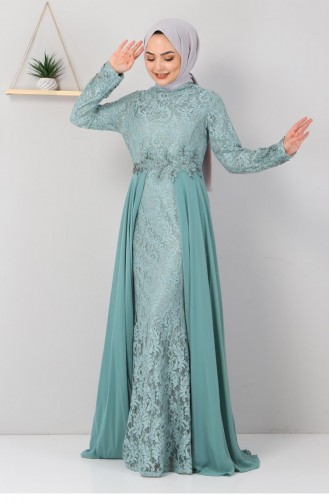 Habillé Hijab Vert menthe 12841