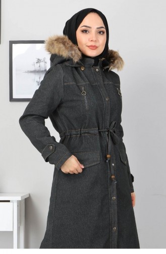 Smoke-Colored Winter Coat 12861