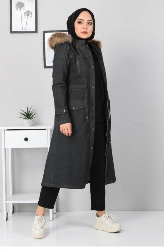 Smoke-Colored Winter Coat 12861