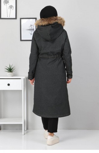 Smoke-Colored Winter Coat 12861