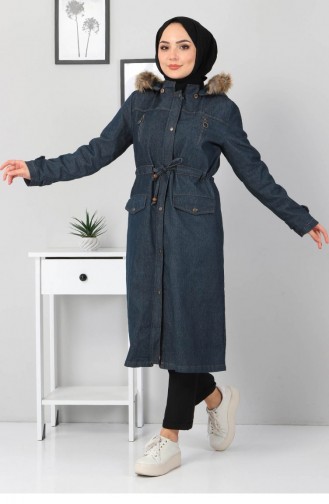 Petrol Blue Winter Coat 12862