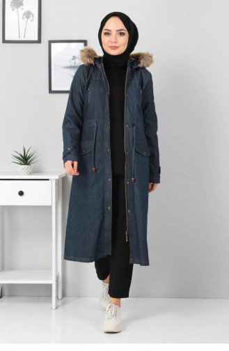 Petrol Blue Winter Coat 12862
