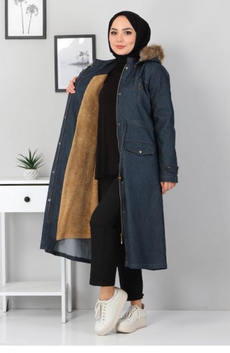 Petrol Blue Winter Coat 12862