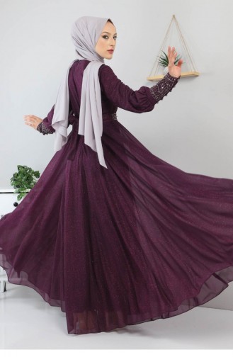 Damson İslamitische Avondjurk 13258