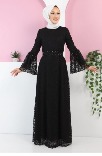 Black Hijab Dress 13271