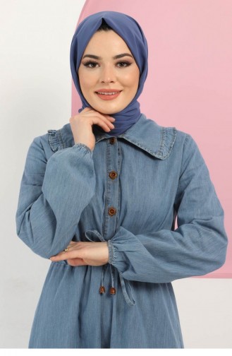 فستان أزرق فاتح 13367
