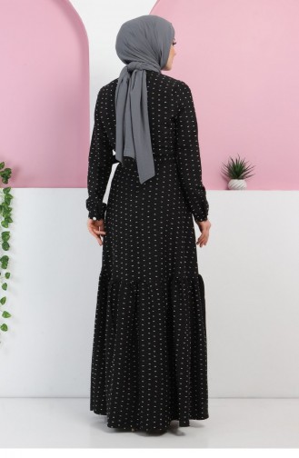 Schwarz Hijab Kleider 13369