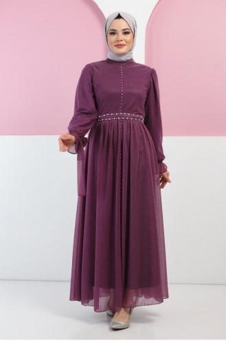 Zwetschge Hijab-Abendkleider 13378