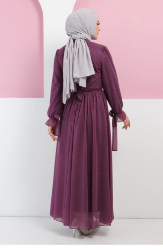 Zwetschge Hijab-Abendkleider 13378