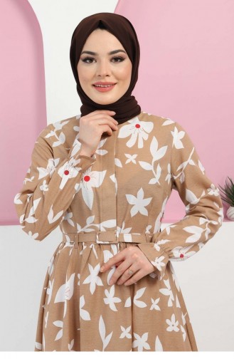 Mink Hijab Dress 13389
