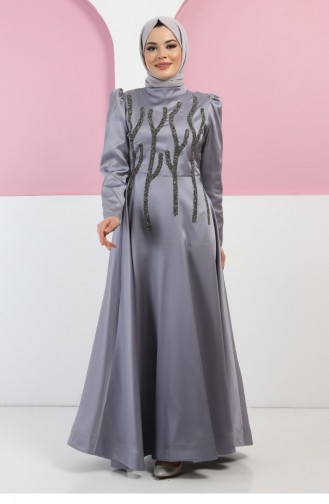 Habillé Hijab Gris 13398