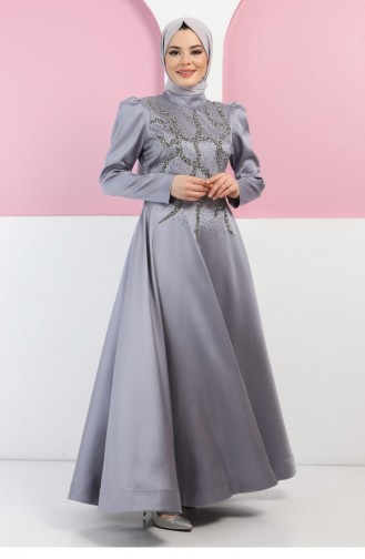 Habillé Hijab Gris 13404