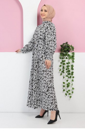 Schwarz Hijab Kleider 13417