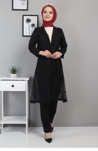 Dantelli Takım Siyah 9331